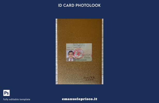 modello frontale photolook per carta d'identità del Madagascar in stile verifica